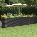 lit sureleve jardin acier enduit poudre exterieur durable anthracite 332 x 40 x 68 cm 1 | jardinna