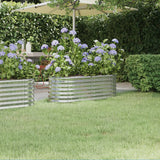 lit sureleve jardin acier enduit poudre exterieur durable argent 114 x 40 x 36 cm 1 | jardinna