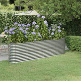 lit sureleve jardin acier enduit poudre exterieur durable argent 260 x 40 x 68 cm 1 | jardinna