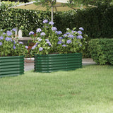 lit sureleve jardin acier enduit poudre exterieur durable vert 114 x 40 x 36 cm 1 | jardinna