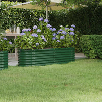 lit sureleve jardin acier enduit poudre exterieur durable vert 152 x 40 x 36 cm 1 | jardinna