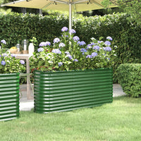lit sureleve jardin acier enduit poudre exterieur durable vert 152 x 40 x 68 cm 1 | jardinna