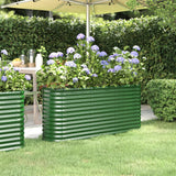 lit sureleve jardin acier enduit poudre exterieur durable vert 152 x 40 x 68 cm 1 | jardinna