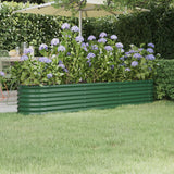 lit sureleve jardin acier enduit poudre exterieur durable vert 224 x 40 x 36 cm 1 | jardinna