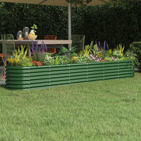 lit sureleve jardin acier enduit poudre exterieur durable vert 260 x 40 x 36 cm 1 | jardinna