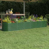 lit sureleve jardin acier enduit poudre exterieur durable vert 260 x 40 x 36 cm 1 | jardinna
