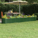 lit sureleve jardin acier enduit poudre exterieur durable vert 332 x 40 x 36 cm 1 | jardinna