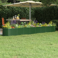 lit sureleve jardin acier enduit poudre exterieur durable vert 332 x 40 x 36 cm 1 | jardinna