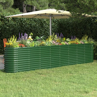 lit sureleve jardin acier enduit poudre exterieur durable vert 332 x 40 x 68 cm 1 | jardinna