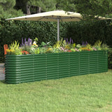 lit sureleve jardin acier enduit poudre exterieur durable vert 332 x 40 x 68 cm 1 | jardinna