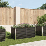 lit sureleve jardin acier galvanise anthracite multifonctionnel 160 x 80 x 77 cm 91wb | jardinna