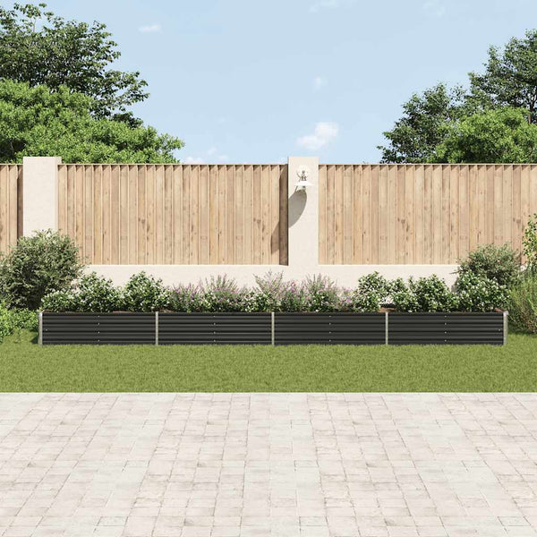 lit sureleve jardin acier galvanise anthracite multifonctionnel 2 74rm | jardinna