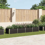 lit sureleve jardin acier galvanise anthracite multifonctionnel 320 x 80 x 45 cm 11qd | jardinna
