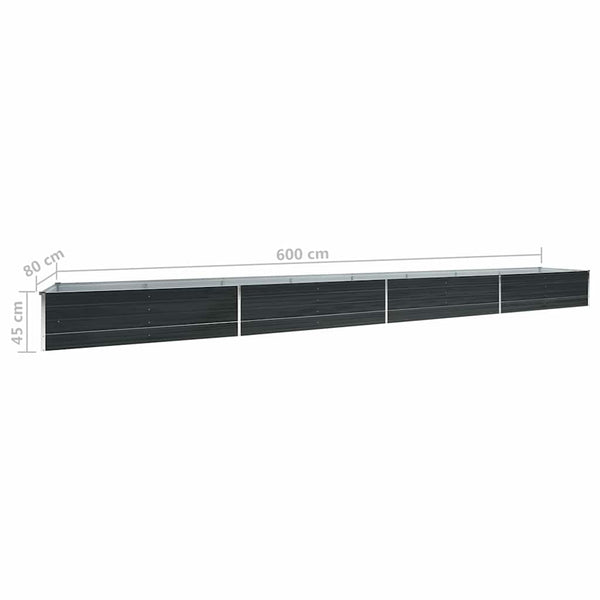 lit sureleve jardin acier galvanise anthracite multifonctionnel 6 69qb | jardinna