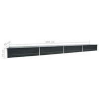 lit sureleve jardin acier galvanise anthracite multifonctionnel 6 69qb | jardinna