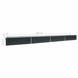 lit sureleve jardin acier galvanise anthracite multifonctionnel 6 69qb | jardinna