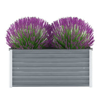 lit sureleve jardin acier galvanise gris multifonctionnel 100 x 40 x 45 cm 1 | jardinna