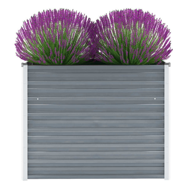 lit sureleve jardin acier galvanise gris multifonctionnel 100 x 40 x 77 cm 1 | jardinna