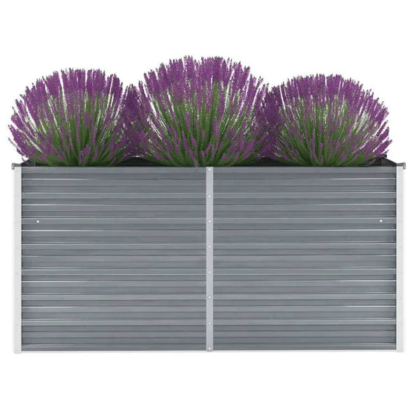 lit sureleve jardin acier galvanise gris multifonctionnel 160 x 40 x 77 cm 1 | jardinna