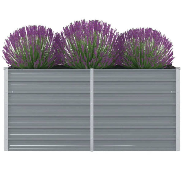 lit sureleve jardin acier galvanise gris multifonctionnel 160 x 80 x 77 cm 1 | jardinna