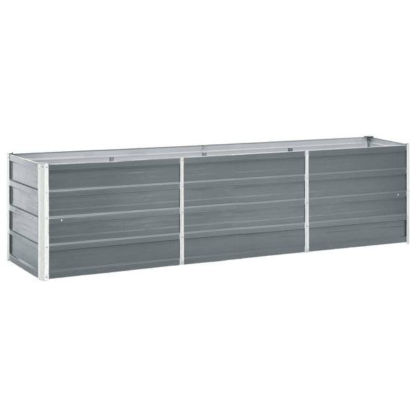 lit sureleve jardin acier galvanise gris multifonctionnel 240 x 40 x 45 cm 1 | jardinna