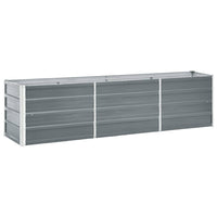 lit sureleve jardin acier galvanise gris multifonctionnel 240 x 40 x 45 cm 1 | jardinna