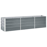 lit sureleve jardin acier galvanise gris multifonctionnel 240 x 40 x 45 cm 1 | jardinna