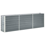 lit sureleve jardin acier galvanise gris multifonctionnel 240 x 40 x 77 cm 1 | jardinna