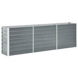 lit sureleve jardin acier galvanise gris multifonctionnel 240 x 40 x 77 cm 1 | jardinna