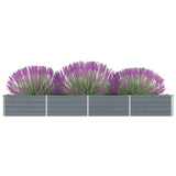 lit sureleve jardin acier galvanise gris multifonctionnel 320 x 40 x 45 cm 1 | jardinna
