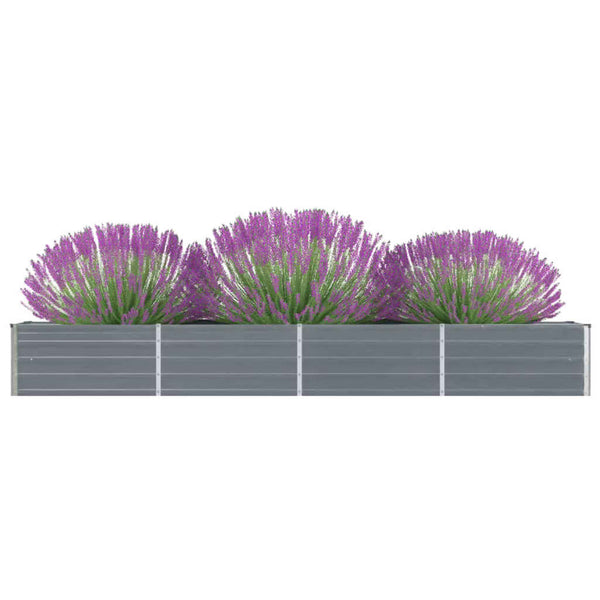 lit sureleve jardin acier galvanise gris multifonctionnel 320 x 40 x 45 cm 1 | jardinna