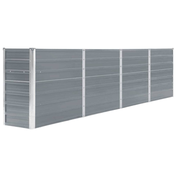 lit sureleve jardin acier galvanise gris multifonctionnel 320 x 40 x 77 cm 1 | jardinna