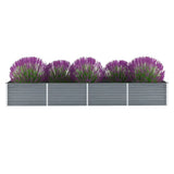 lit sureleve jardin acier galvanise gris multifonctionnel 320 x 80 x 45 cm 1 | jardinna