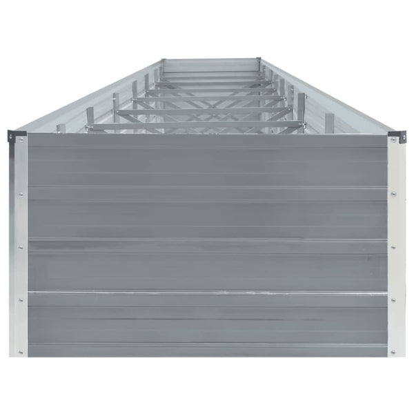 lit sureleve jardin acier galvanise gris multifonctionnel 4 | jardinna