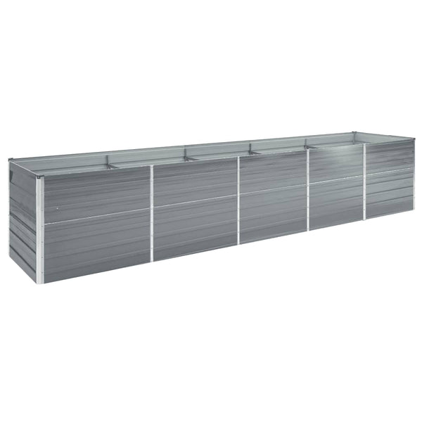 lit sureleve jardin acier galvanise gris multifonctionnel 400 x 80 x 45 cm 1 | jardinna