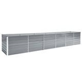 lit sureleve jardin acier galvanise gris multifonctionnel 480 x 80 x 77 cm 1 | jardinna