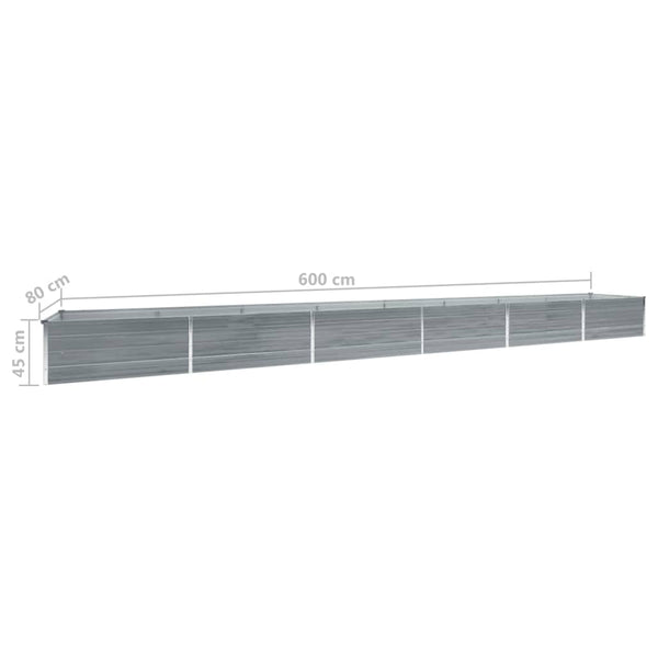 lit sureleve jardin acier galvanise gris multifonctionnel 6 | jardinna