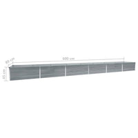 lit sureleve jardin acier galvanise gris multifonctionnel 6 | jardinna