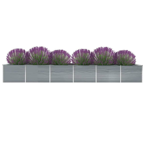 lit sureleve jardin acier galvanise gris multifonctionnel 600 x 80 x 77 cm 1 | jardinna