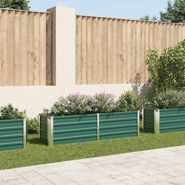 lit sureleve jardin acier galvanise vert multifonctionnel 160 x 40 x 45 cm 1 | jardinna