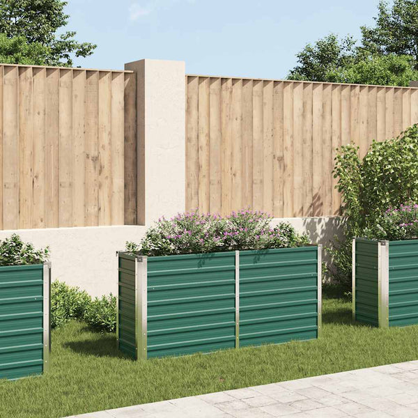 lit sureleve jardin acier galvanise vert multifonctionnel 160 x 40 x 77 cm 1 | jardinna