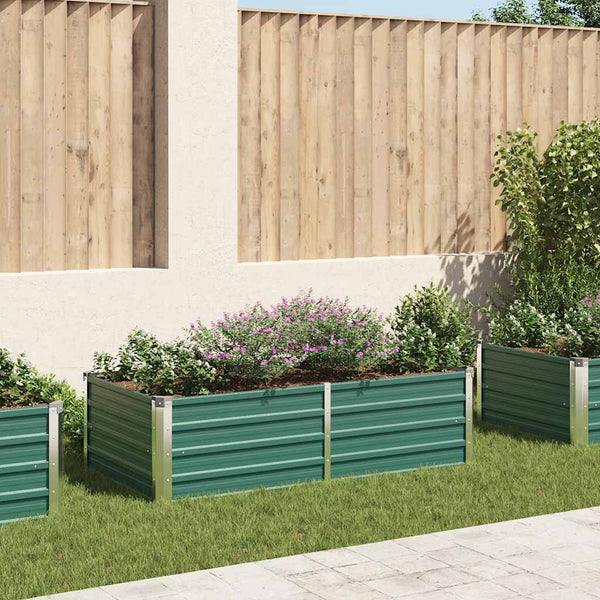 lit sureleve jardin acier galvanise vert multifonctionnel 160 x 80 x 45 cm 1 | jardinna
