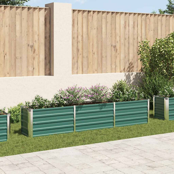 lit sureleve jardin acier galvanise vert multifonctionnel 240 x 40 x 45 cm 1 | jardinna