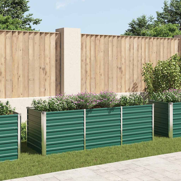 lit sureleve jardin acier galvanise vert multifonctionnel 240 x 80 x 77 cm 1 | jardinna