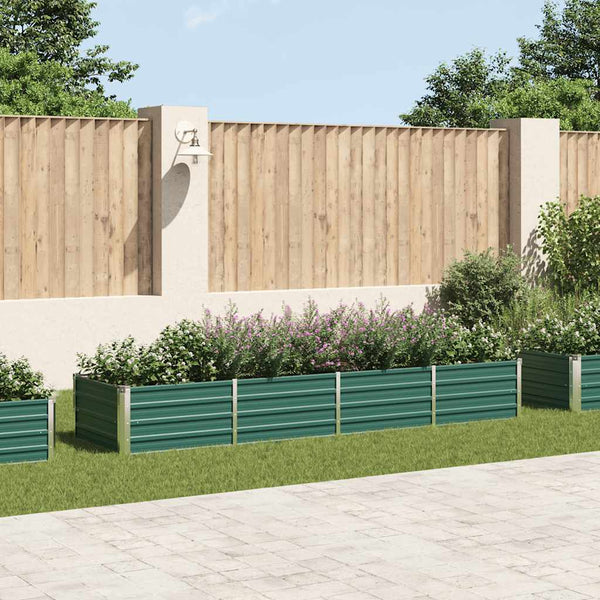 lit sureleve jardin acier galvanise vert multifonctionnel 320 x 80 x 45 cm 1 | jardinna