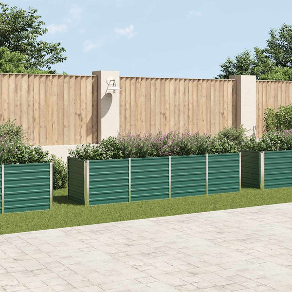 lit sureleve jardin acier galvanise vert multifonctionnel 320 x 80 x 77 cm 1 | jardinna