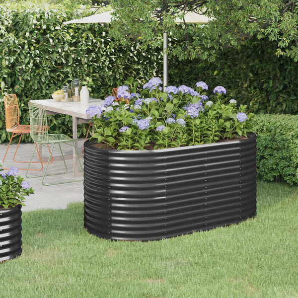 lit sureleve jardin acier grandes capacites anthracite 152 x 80 x 68 cm 1 | jardinna