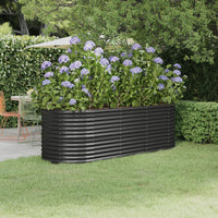 lit sureleve jardin acier grandes capacites anthracite 224 x 80 x 68 cm 1 | jardinna