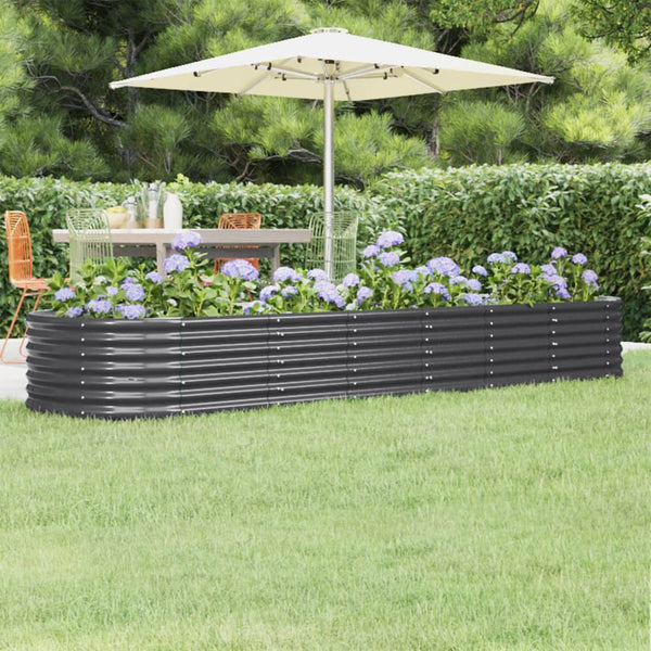 lit sureleve jardin acier grandes capacites anthracite 296 x 80 x 36 cm 1 | jardinna