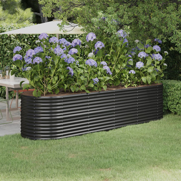 lit sureleve jardin acier grandes capacites anthracite 296 x 80 x 68 cm 1 | jardinna